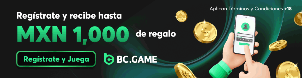 BC.GAME: regístrate y recibe hasta MXN 1,000 de regalo. Solo +18; aplican términos y condiciones.