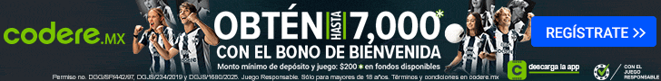 Banner promocional de Codere MX