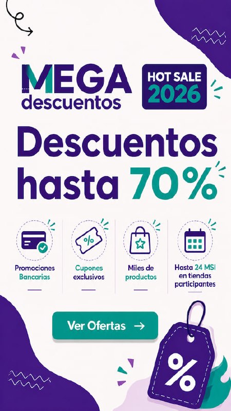 MEGAdescuentos Hot Sale 2026: descuentos hasta 70 por ciento
